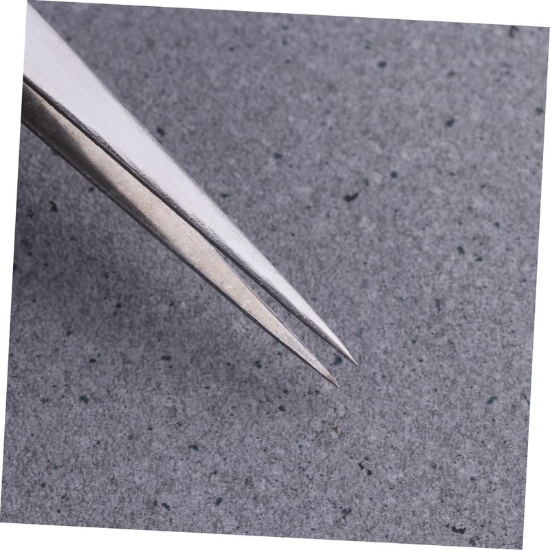 MAGICLULU 10pc Stainless Steel Straight Tweezers Ergonomic Design for Home