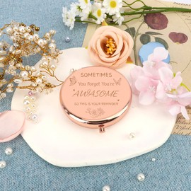 Friend Gifts for Women, for Friends,Compact Mirror,Gifts for Friends,Best Friend, Friendship Gifts for Women,Graduation Appreciation Inspirational Gifts for Women