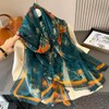 WaJuemy Elegant Mulberry Silk Feeling Scarf for Women Evening Dressy
