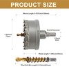 REETAI-FOUR 2-15/16'' TCT Hole Saw Kit Tungsten Carbide Tipped Hole