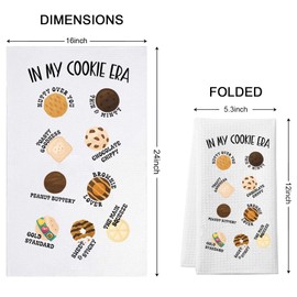 WCGXKO Scout Cookie Gift Cookie Baking Lovers Gift Cookies Lover Kitchen Towel Cookie Kitchen Gift in My Cookie Era Dish Towel (Cookie ERA Towel)