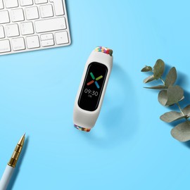 kwmobile Bracelet Compatible with Oppo Band Sport - Nylon Fitness Tracker Sports Armband Band in Multicoloured - Inner Dimensions of 14-22 cm