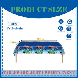2Pcs Racing Car Party Tablecloth for Boy Birthday,137*274 Racing Car Party Decorations Table Cloth Racing Plastic Table Cover for Kids Boys Birthday Table Decorations,Racing Car Theme Party Supplies