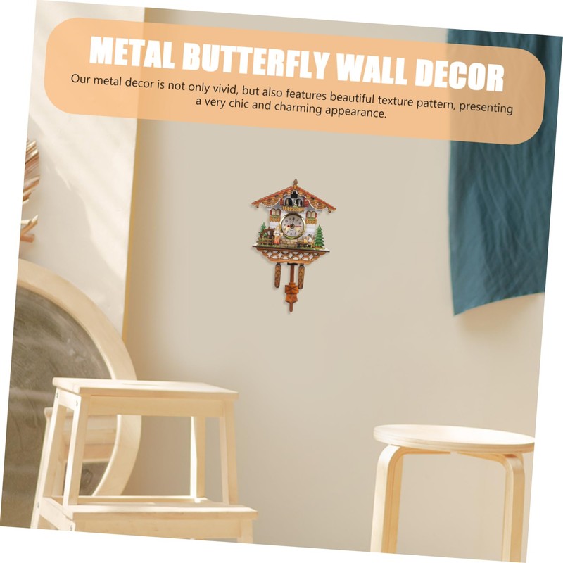 Ciieeo Home Living Room Cuckoo Handcrafted Clock Cuckoo Clock Wall