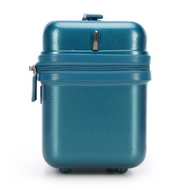 WITTCHEN Cosmetic Case Travel Suitcase Carry-On Cabin Luggage Hardshell Made of Polycarbonate Combination Lock Explorer Line Blue