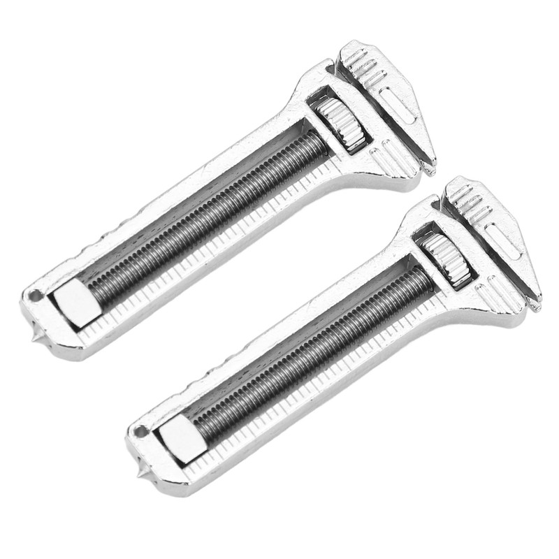 2PCS Mini Multitool Wrench Adjustable Compact Multifunctional Bottle Opener Wrench