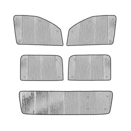 Pigenius Window Sun Shade Full Set for Ram 2500/3500 Crew Cab 2019-2025, Excluding The Windshield - AstraGuard