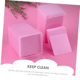 Baluue 1200pcs Lash Extension Wipes Salon Grade Eyelash Remover Pads Safe for Skin Easy to Clean Glue Bottles for Travel