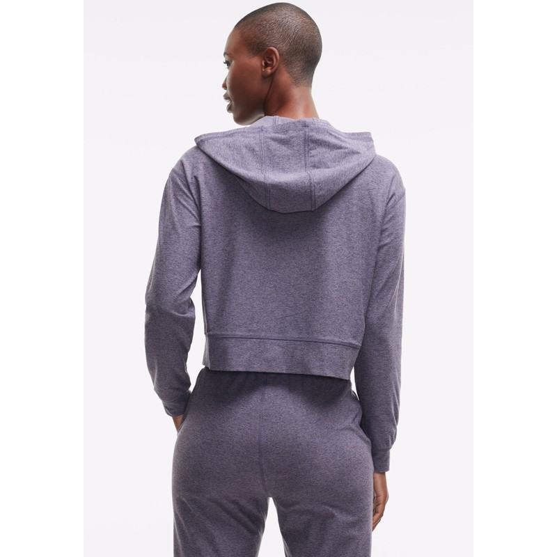 Peloton Dreamblend Full Zip Hooded Sweatshirt for Women (X-Large, Ash)