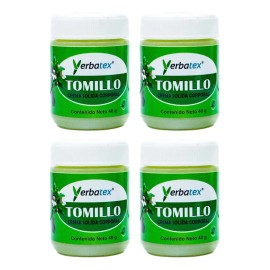 Pack 4 Pomadas De Tomillo Frasco De 40g Hierbas