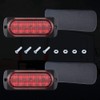 AT-HAIHAN Pack of 2 Aluminum Housing Red LED Trailer Stop