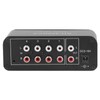 Bidirectional Audio Switcher 4 Way Stereo L R Sound Channel