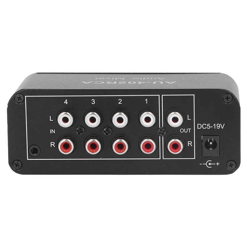 Bidirectional Audio Switcher 4 Way Stereo L R Sound Channel