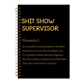 ZXAZXA 8.3x5.5 inch Spiral Notebooks 160 Pages Journal for Coworker Funny Boss Day Office Gag Work Gift for Women Men Supervisor Boss Team Manger Director