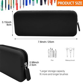 Scartink Estuche de Lápices de Silicona, Bolsa de Cosméticos de Silicona Impermeable, Bolsa para Lápices, Estuche Multifuncional para Lápices Estético