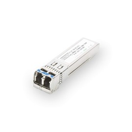 DIGITUS SFP+ Module - 10Gbps - HP & HP Aruba Compatible - Mini GBIC - for Singlemode Fiber Optic Cable - LC Duplex - 1310nm Wavelength - 10km Range - Plug & Play