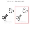 Spring Hook Set of 10 [Silver Glossy] Silver Mini Size