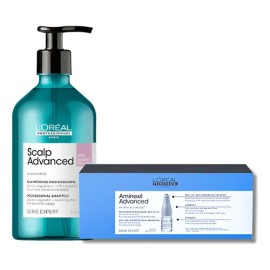 Kit Anticaída Loréal Aminexil  Shampoo Scalp Advanced                                                                                                 
