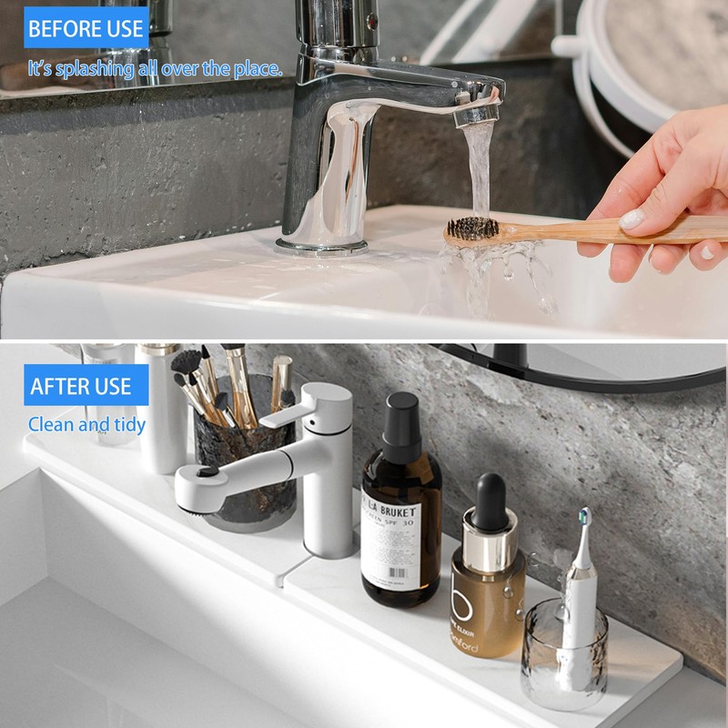 Volminex Kitchen Sink Faucet Mat, Diatomaceous Earth Quick Dry Sink