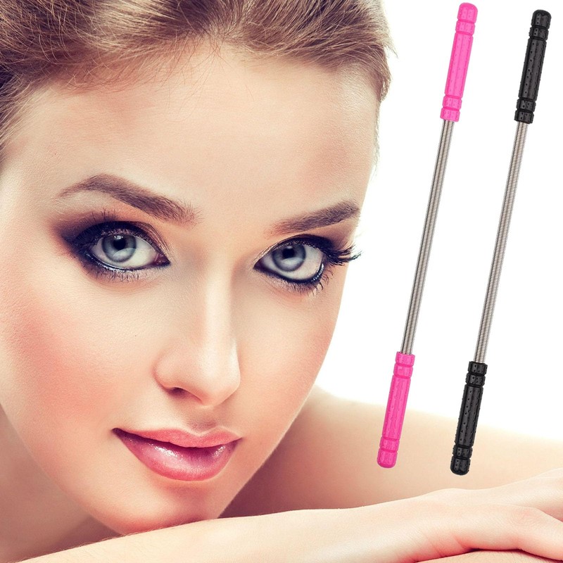 2 Pieces Facial Hair Remover Spring Multifunctional Threading Beauty Tool