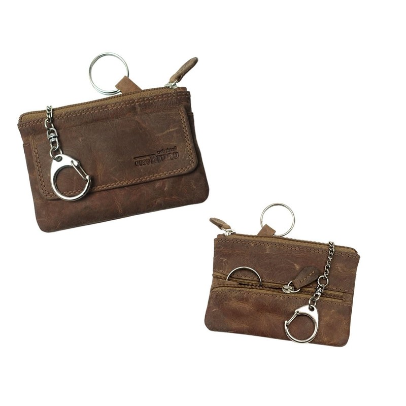 Deluxe Key Bag, Vintage Natural Brown