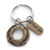 Bronze Lifesaver Keychain & Thank you Charm, Appreciation Gift, You've
