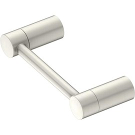 Modern Wall-Mounted Toilet Paper Holder | Unique Round Design for Mega Rolls | Perfect for Bathroom or Washroom (Brushed Nickel, Toilet Paper Holder)