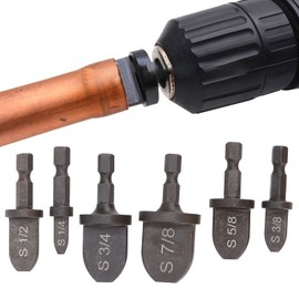 Pipe Expander, 6 Pieces Pipe Expander Bearings Steel Hex Handle Air Conditioning Copper Pipe Storage Tool Set