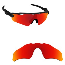 Alphax Fire Red Polarized Replacement Lenses for Oakley Radar EV Path OO9208