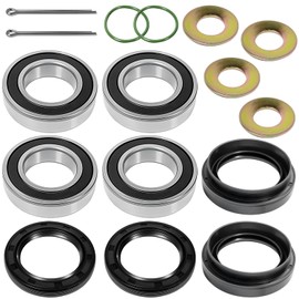 BIGLKNM Front Wheel Bearing Seal Kit Compatible with Suzuki Vinson 500 King Quad 250 300 400 Quadrunner 250 500 Eiger 400 LT-F500F LT-A500F LT-F400 LT-F400F LT-4WD LTF-250 LT-F250F LTF300F LTF400F