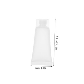 DECHOUS 50pcs Refillable Squeeze Tubes for Lotion Shampoo Cream Travel Leakproof Sample Bottles with Screw Cap for Easy Filling Cleaning for DIY Projects