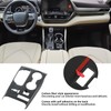Car Center Console Shift Panel Trim Adhesive Glossy Carbon Fiber