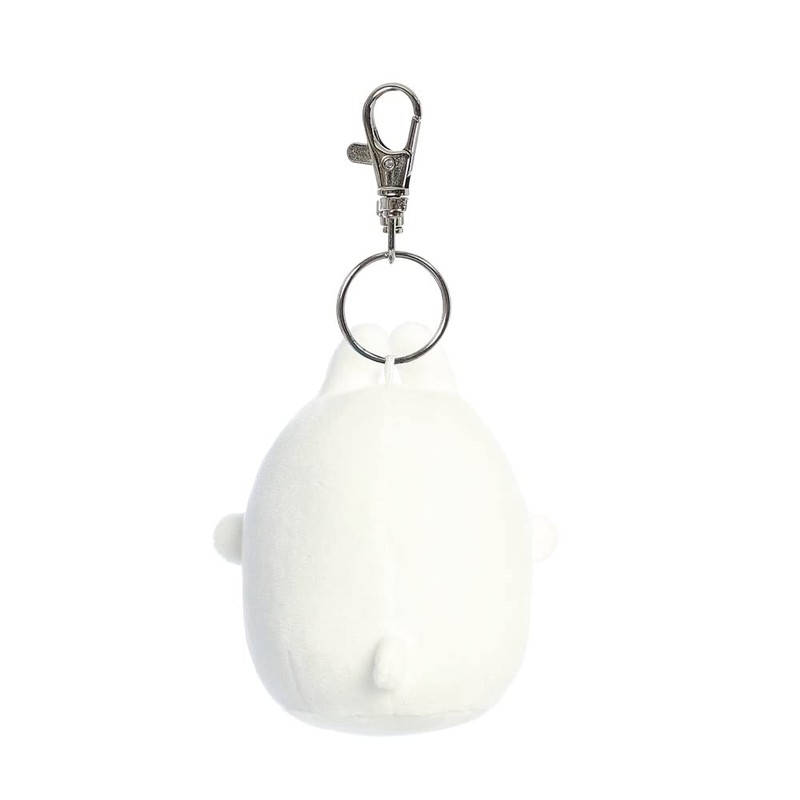 AURORA, 14223, Molang Key Clip, 4In, Soft Toy, White