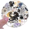 50 Pcs Fourth Wing Stickers, Iron Flame Stickers, Onyx Storm