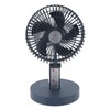 Desktop Folding Fan 3 Speeds USB Rechargeable Punch Free Electric