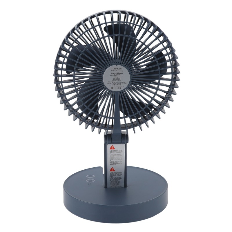Desktop Folding Fan 3 Speeds USB Rechargeable Punch Free Electric