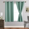 JIUZHEN Blackout Curtains with Tiebacks for Bedroom, Light Blocking and