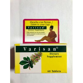 VARISAN Tablets 60 TAB, AYUDA A MANTENER LA SALUD DE LAS VENAS EN TUS PIERNAS.