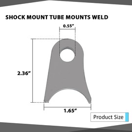 CHEDA 4 Pack Weld On Shock Tab Shock Mount Tube Mounts Compatible with Rock Buggy Sand Rail