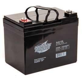 Interstate Batteries 12V 35Ah Battery (SLA1156) Sealed Lead Acid Rechargeable SLA AGM (Insert Terminal) Construction, Electric Stations, Backup Energy Storage