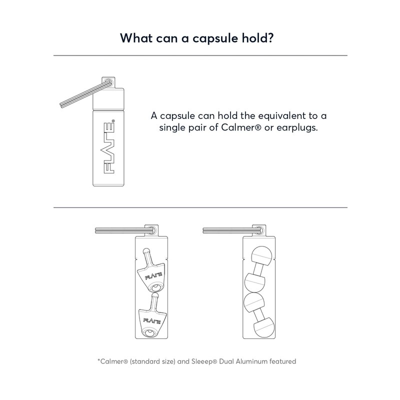 Flare Audio Capsule Yellow - Durable Lightweight Aluminium Waterproof Keyring