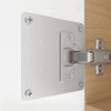 Cabinet Hinge Repair Plate 4 Pieces Repair Kit for Cabinet