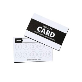 x 50 Generic Loyalty Cards for Businesses and Start-ups