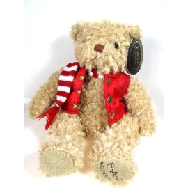 FAO Schwarz NEW FAO Schwarz Anniversary Red Dress-Up Teddy Bear Stuffed Animal 12" Plush Toy