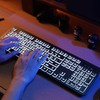 Wireless Keyboard and Mouse - Large Print Wireless Keyboard, KOPJIPPOM