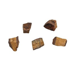 Pandiui23 Natrlicher Tigeraugenstein, 20 bis 30 mm, 5 Stck, Tigerauge in Rohschutz, natrlicher Tigeraugenkristall fr die Schmuckherstellung (Tigerauge, 5)