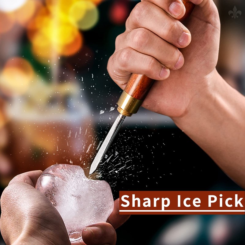 Ice Pick Set of 4 Stainless Steel Ice Chipper with