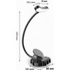 Luz de Lectura Recargable 12 LED MUNDO TODO JB255-N