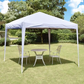 Canopy Tent Pop Up Portable Shade Instant Heavy Duty Outdoor Gazebo 10 x 10 White with 4 Removable sidewalls and 4 Sandbags for Outdoor Party Wedding Commercial Activity Pavilion BBQ Beach