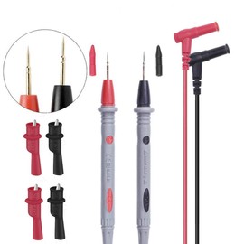 1000V 20A Multimeter Test Leads Probes Banana Plug, Digital Multimeter Probes Electrical Test Probe and 2 Set Alligator Clips